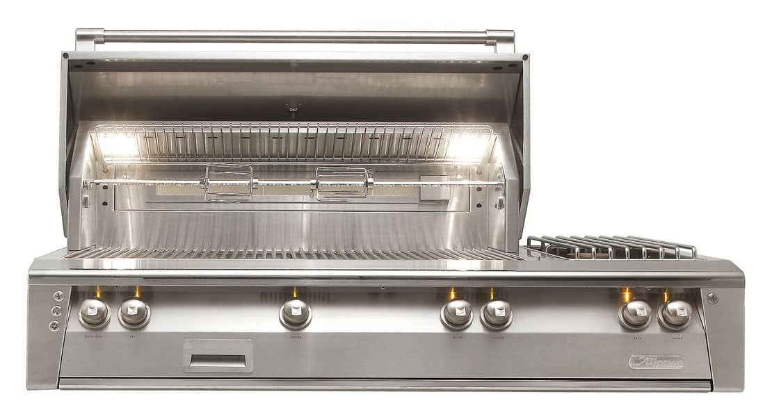 Alfresco ALXE 56" Built-In Gas Grill w/ Rotisserie & Side Burner