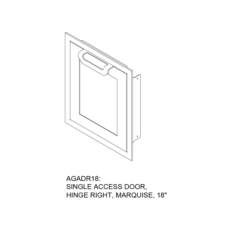 Hestan Single Access Door – view 2