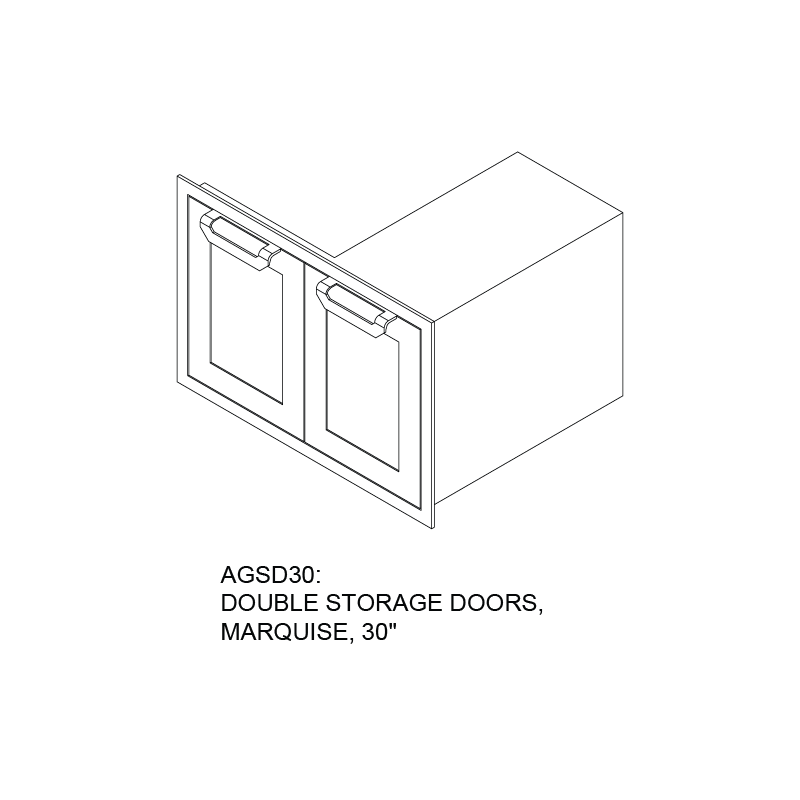 Hestan Double Storage Doors – view 5