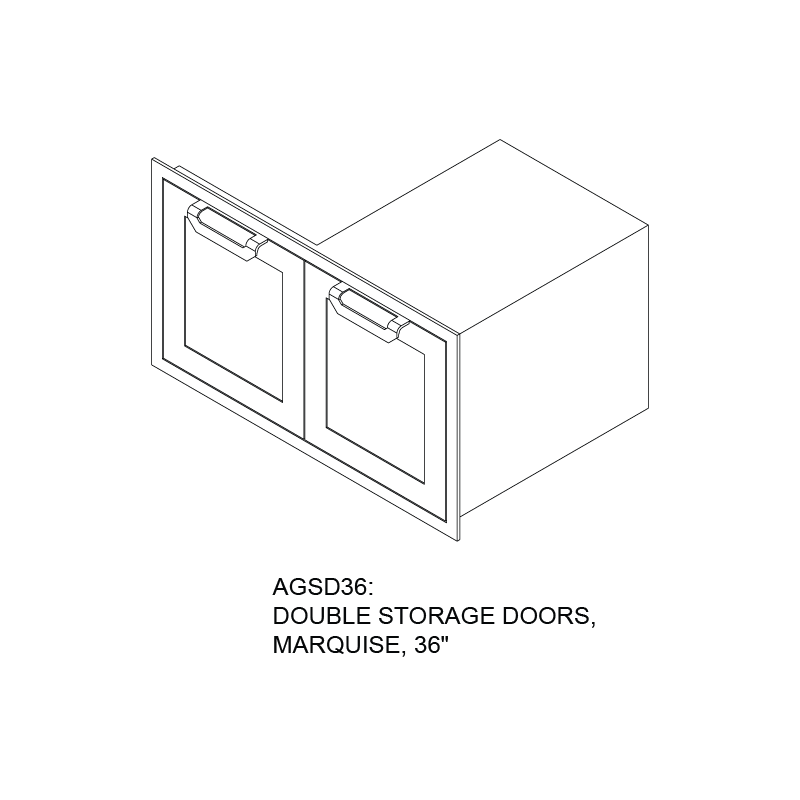 Hestan Double Storage Doors – view 6