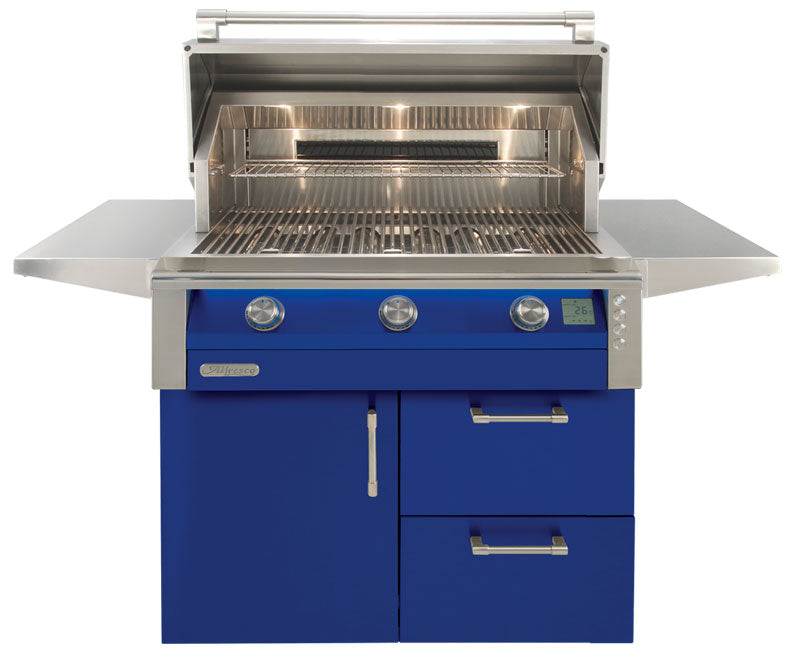 Alfresco AIPG 36" Intelligent Professional Freestanding Cart Gas Grill w/ Rotisserie