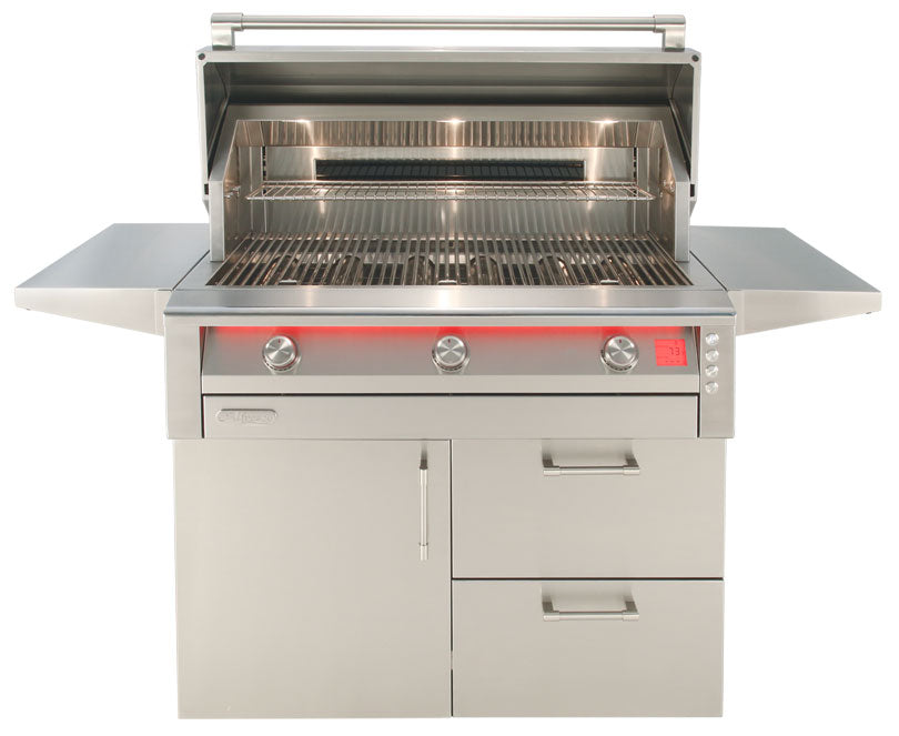 Alfresco AIPG 42" Intelligent Professional Freestanding Cart Gas Grill w/ Rotisserie