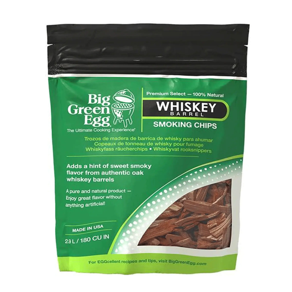 Big Green Egg Whiskey Flavor Barrel Chips